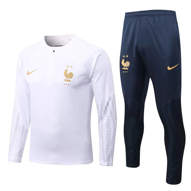 Conjunto de Treino França 2023 Branco - My Store