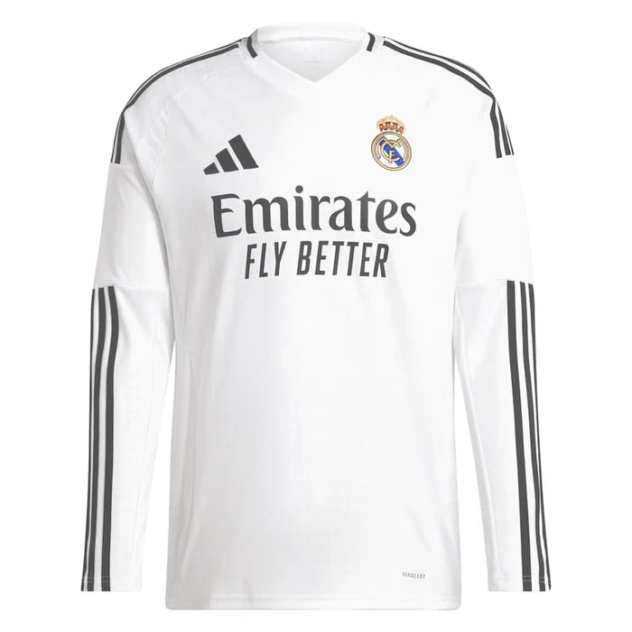 Camisa Real Madrid Home manga longa 24/25 Adidas - Versão torcedor lançamento