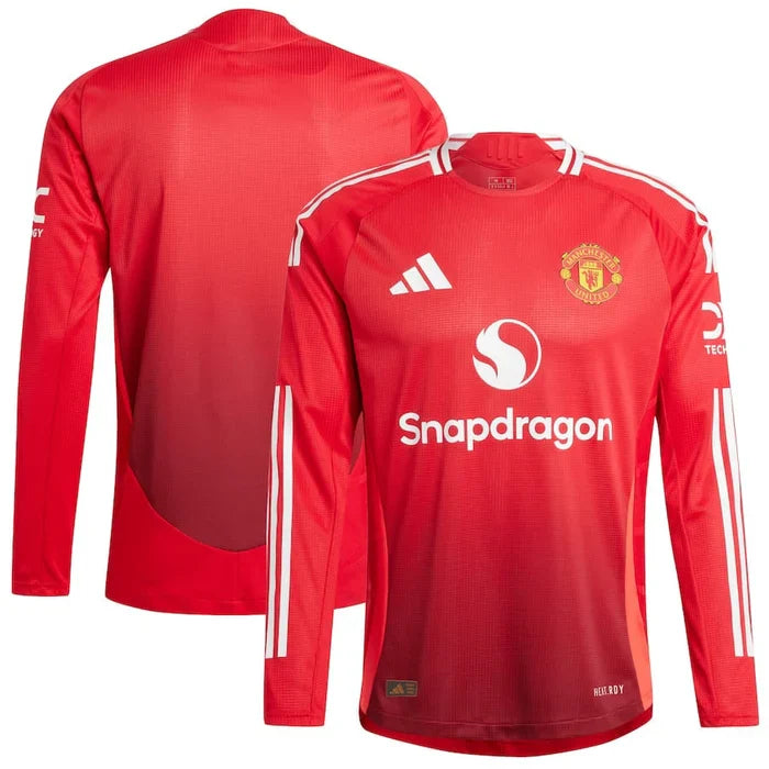 Camisa Manchester unietd Home manga longa 24/25 Adidas - Versão torcedor lançamento