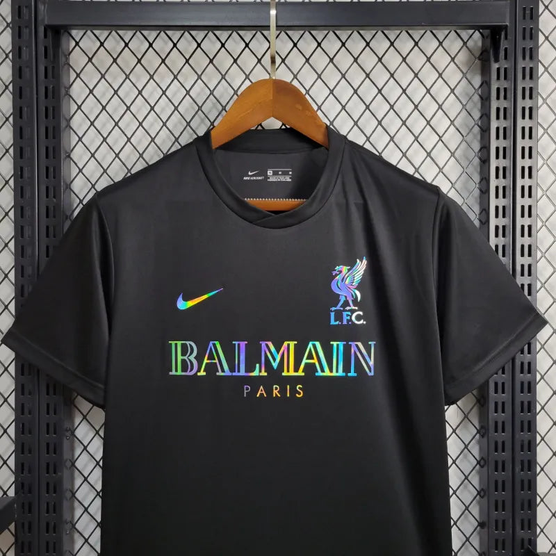 Camisa Liverpool Edição Especial balmain Preta 24/25 - Adidas Torcedor Masculina - lançamento