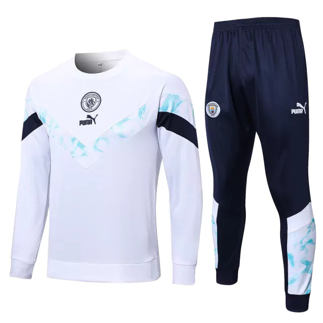 Conjunto de Treino do Manchester City 22/23 Branco - My Store