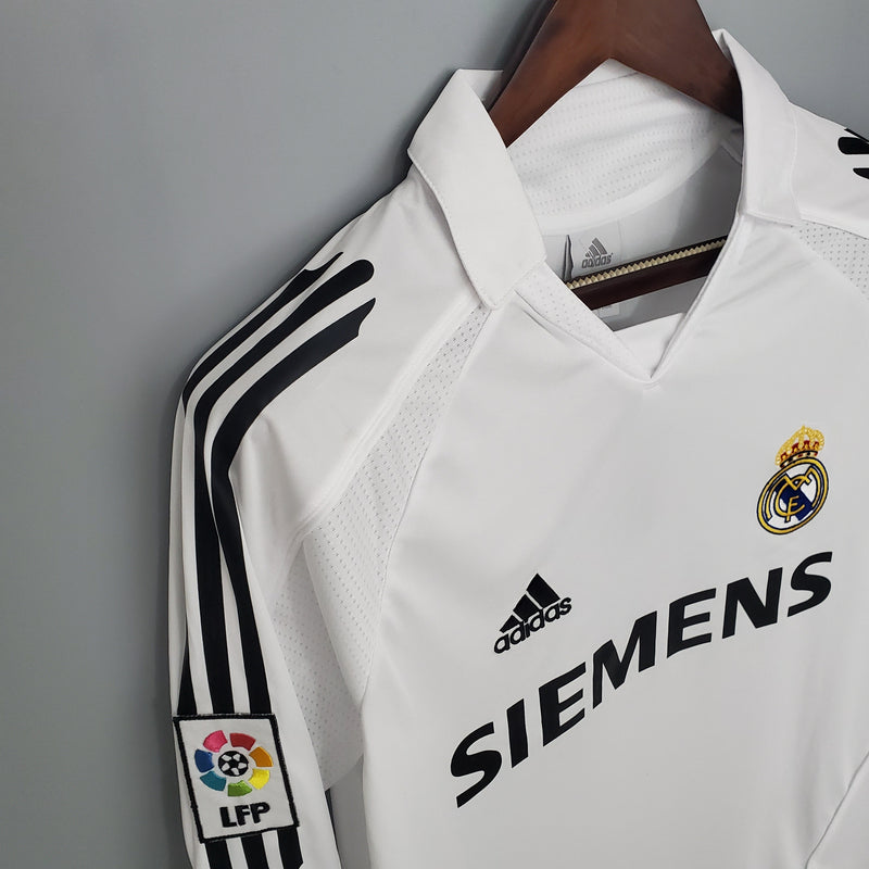 Camisa Real Madrid Titular 05/06 - Versão Retro Manga Comprida - My Store