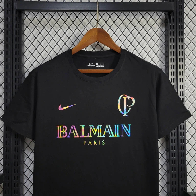 Camisa Corinthians  Edição Especial balmain Preta 24/25 - Nike Torcedor Masculina - lançamento