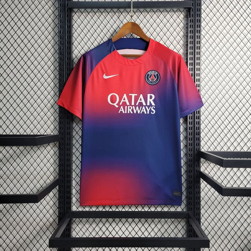 Camisa PSG Treino Vermelha e Azul 23/24 Torcedor - My Store