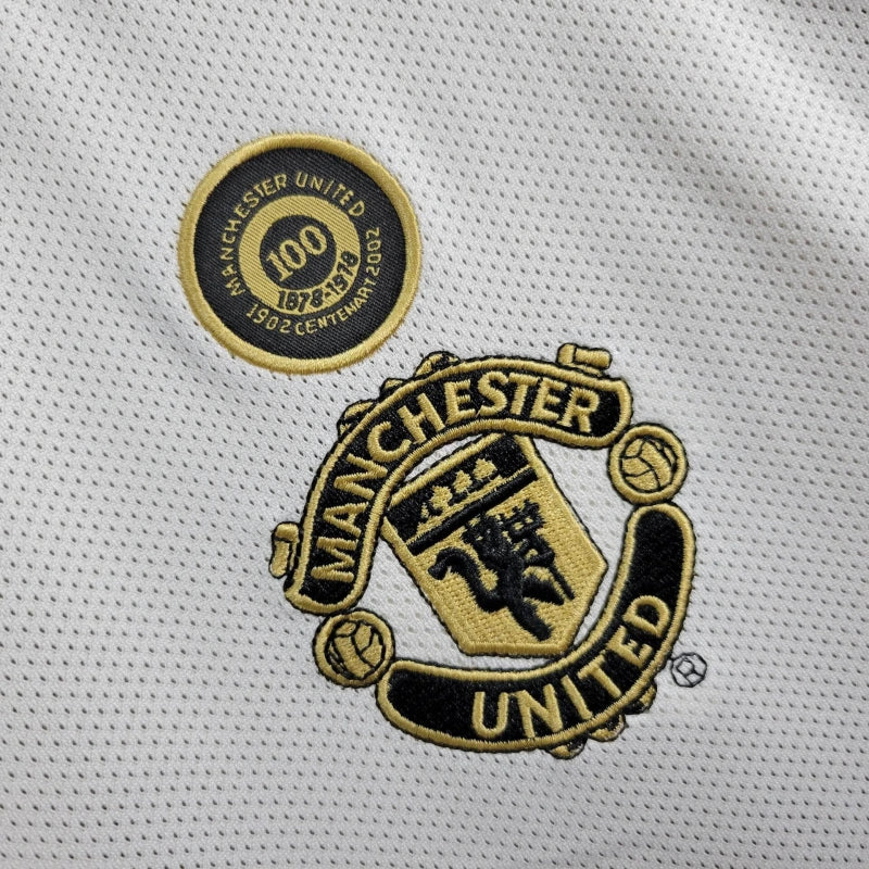 Camisa Manchester United dupla Face edição 100 anos 01 /02 Versão Retro