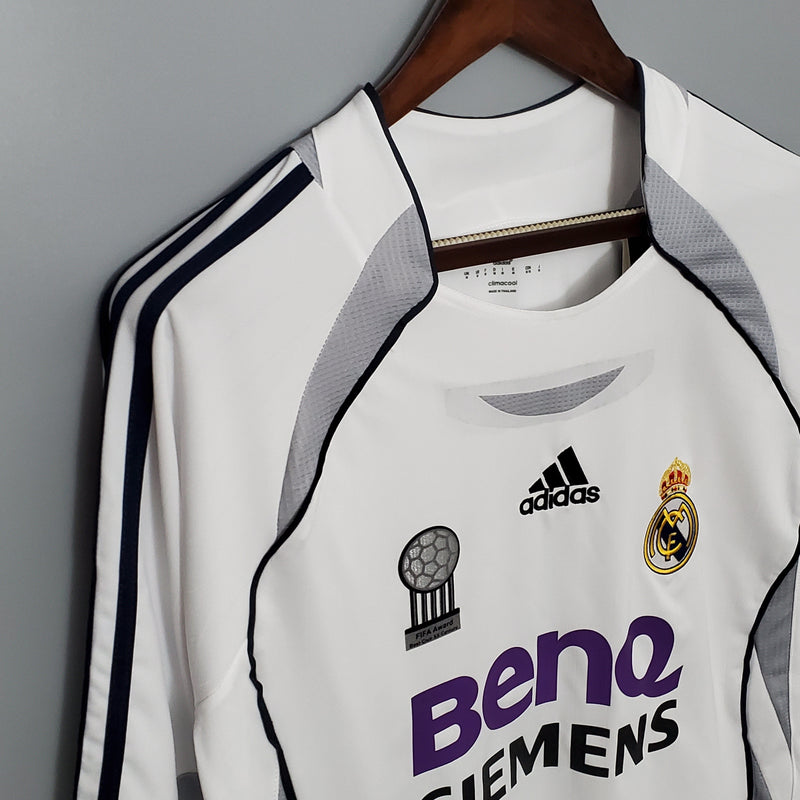 Camisa Real Madrid Titular 06/07 - Versão Retro Manga Comprida - My Store