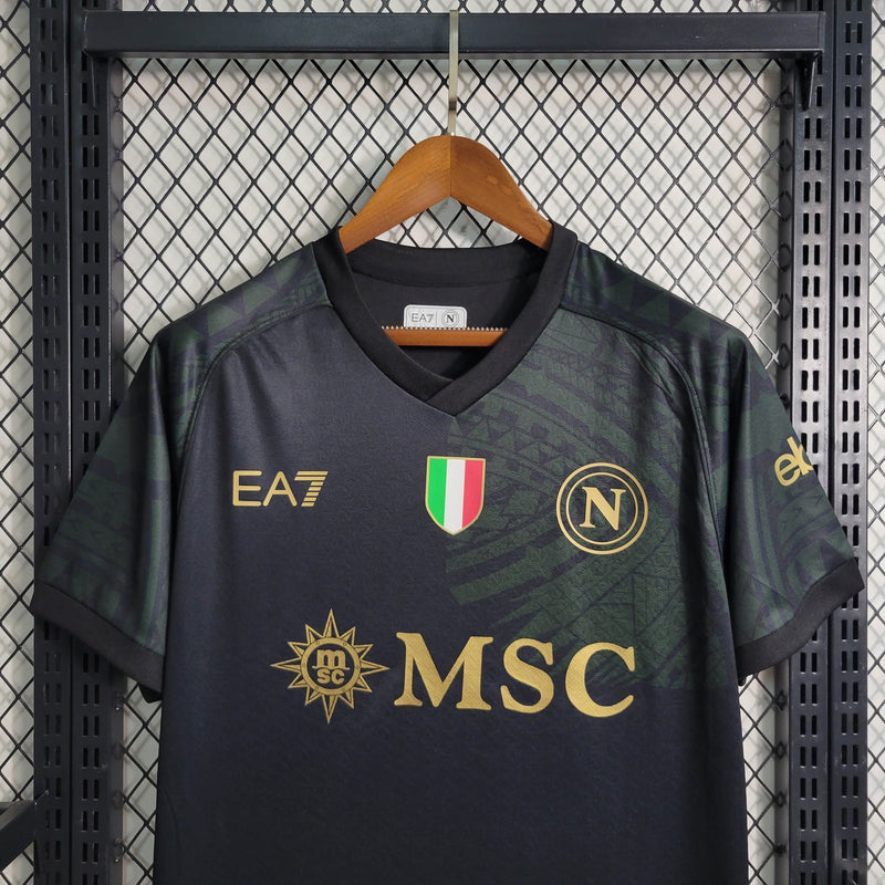 Camisa Napoli Away 23/24 EA7 Torcedor Masculina - Lançamento - My Store