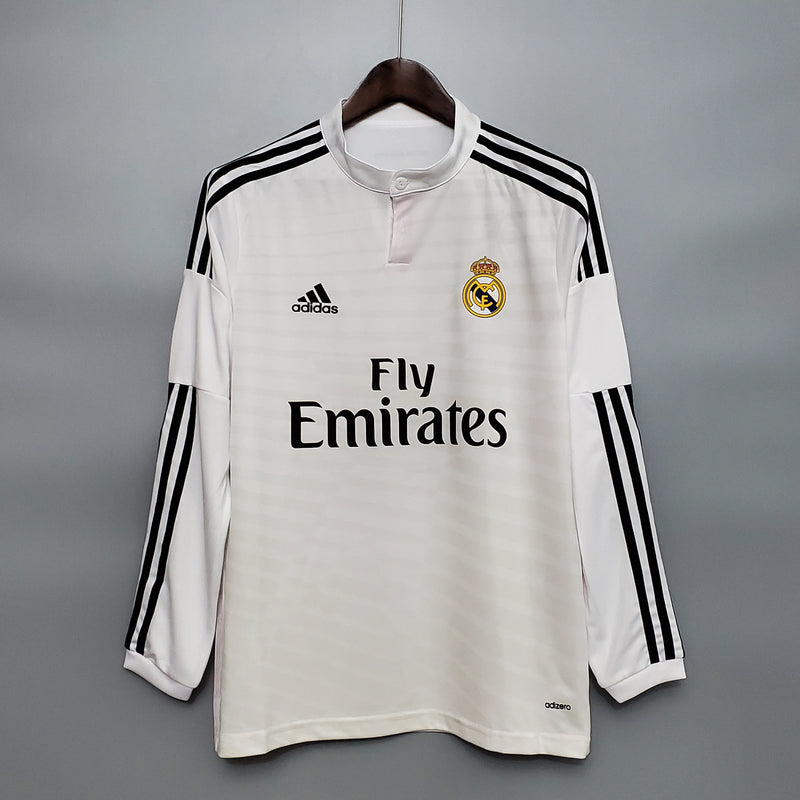 Camisa Real Madrid Titular 14/15 - Versão Retro Manga Comprida - My Store