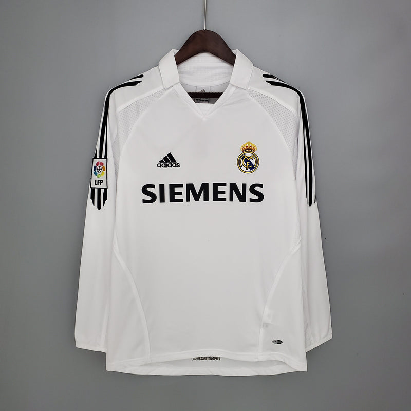 Camisa Real Madrid Titular 05/06 - Versão Retro Manga Comprida - My Store