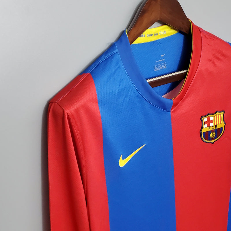 Camisa Barcelona Titular 06/07 - Versão Retro Manga Comprida - My Store