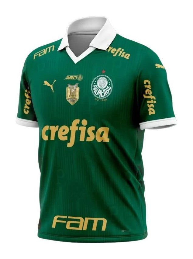 Camisa Palmeiras Home +Patrocínio e Patch 24/25 - Puma Torcedor - Masculina