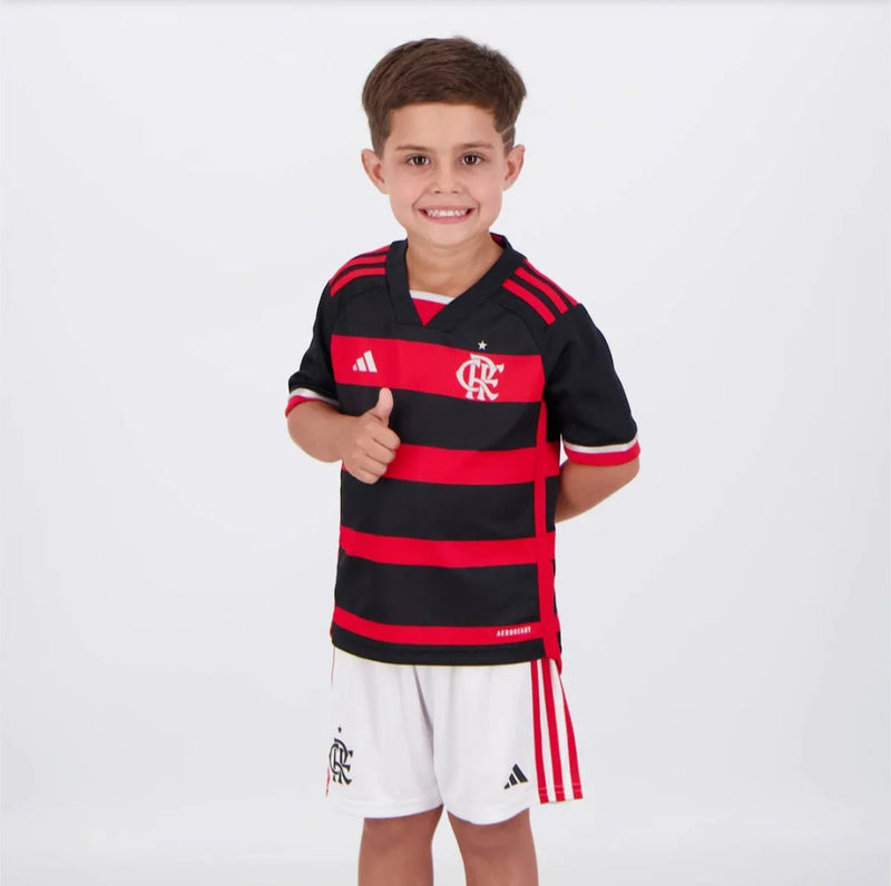 Kit Infantil Flamengo Home 24/25 - Adidas lançamento