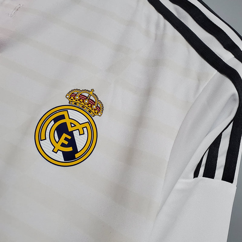 Camisa Real Madrid Titular 14/15 - Versão Retro Manga Comprida - My Store