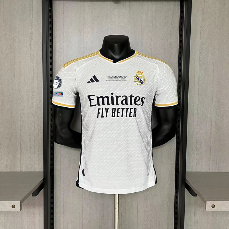 Camisa Real Madrid Home + Patch Champions League
Foundation 24/25 - Adidas Jogador Masculina - Lançamento