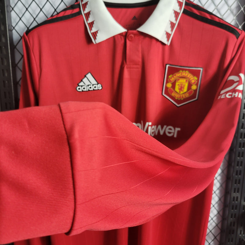 Camisa Manchester United Titular 22/23 - Versão Torcedor Manga Comprida - My Store