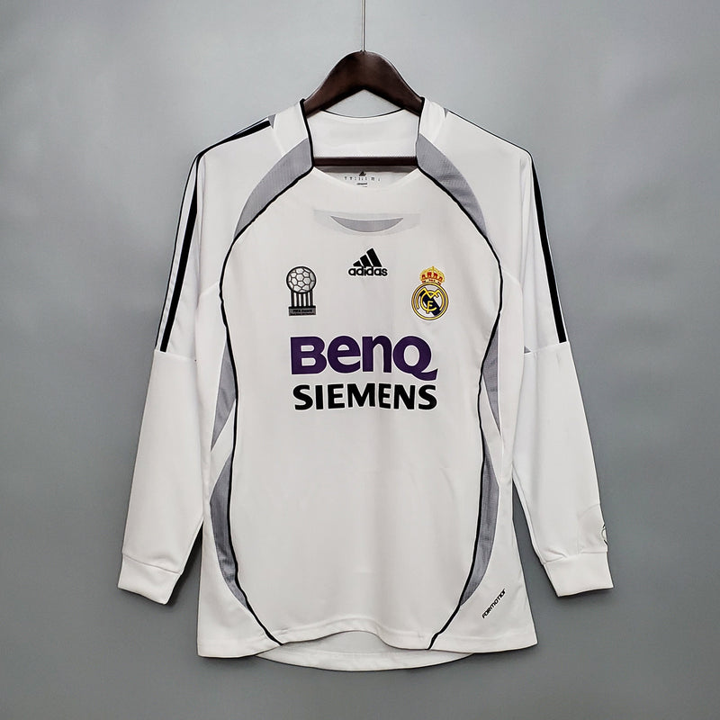 Camisa Real Madrid Titular 06/07 - Versão Retro Manga Comprida - My Store