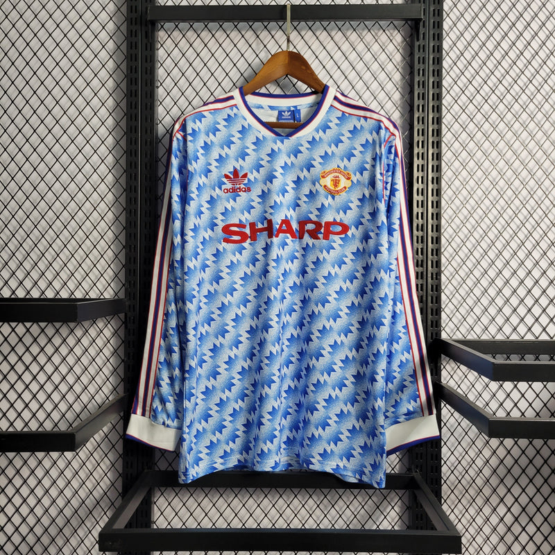 Camisa Manchester United Reserva 90/92 - Versão Retro Manga Comprida - My Store