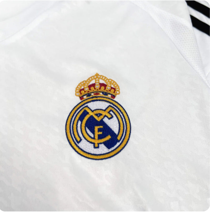 Camisa Real Madrid Home + Patch  Champions League
Foundation  24/25 - Adidas Torcedor Masculina - lançamento