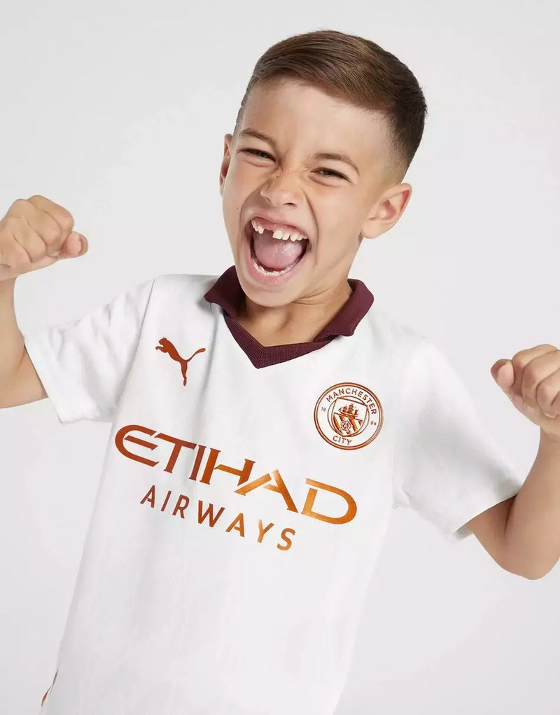 Kit Infantil Manchester City Away 23/24