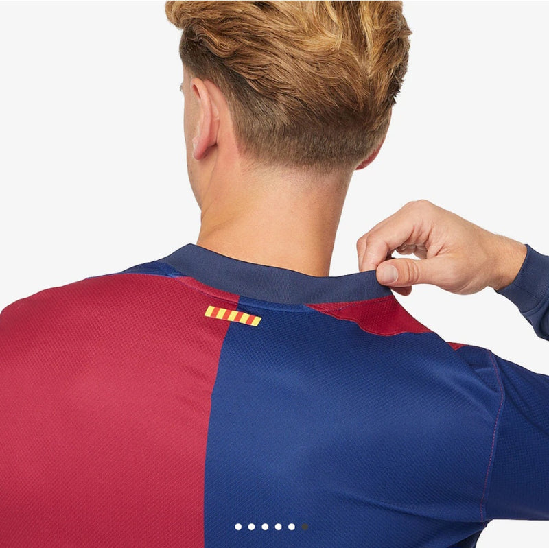 Camisa Barcelona Home manga longa 24/25 Nike - Versão torcedor lançamento