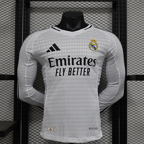 Camisa Real Madrid manga longa  24/25 Adidas - Versão jogador lançamento