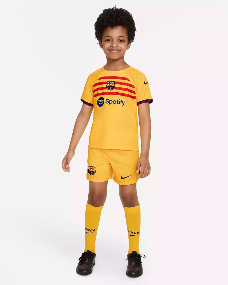 Kit Infantil Barcelona Quarta Camisa 23/24